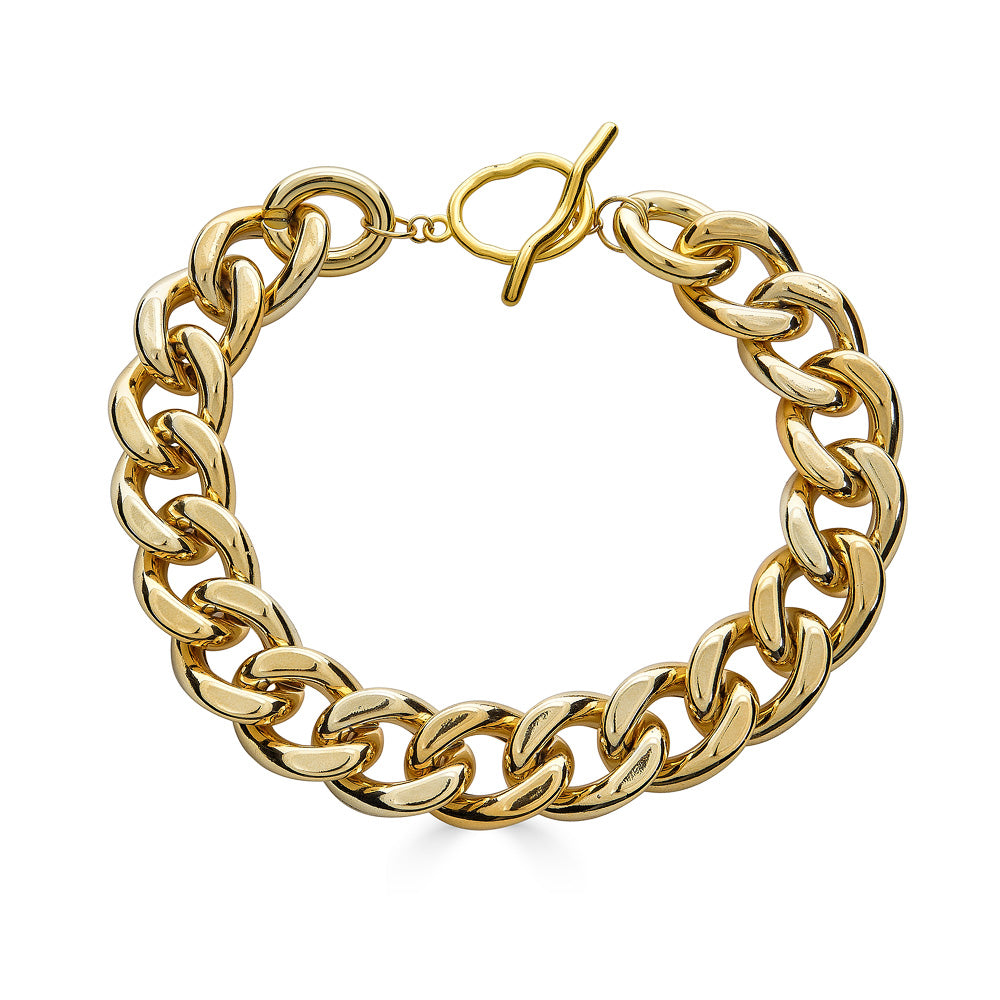 Chain Reaction Chunky Cuban Link Necklace  | Chain Necklace Women | Chain Reaction Necklace - JaJaara