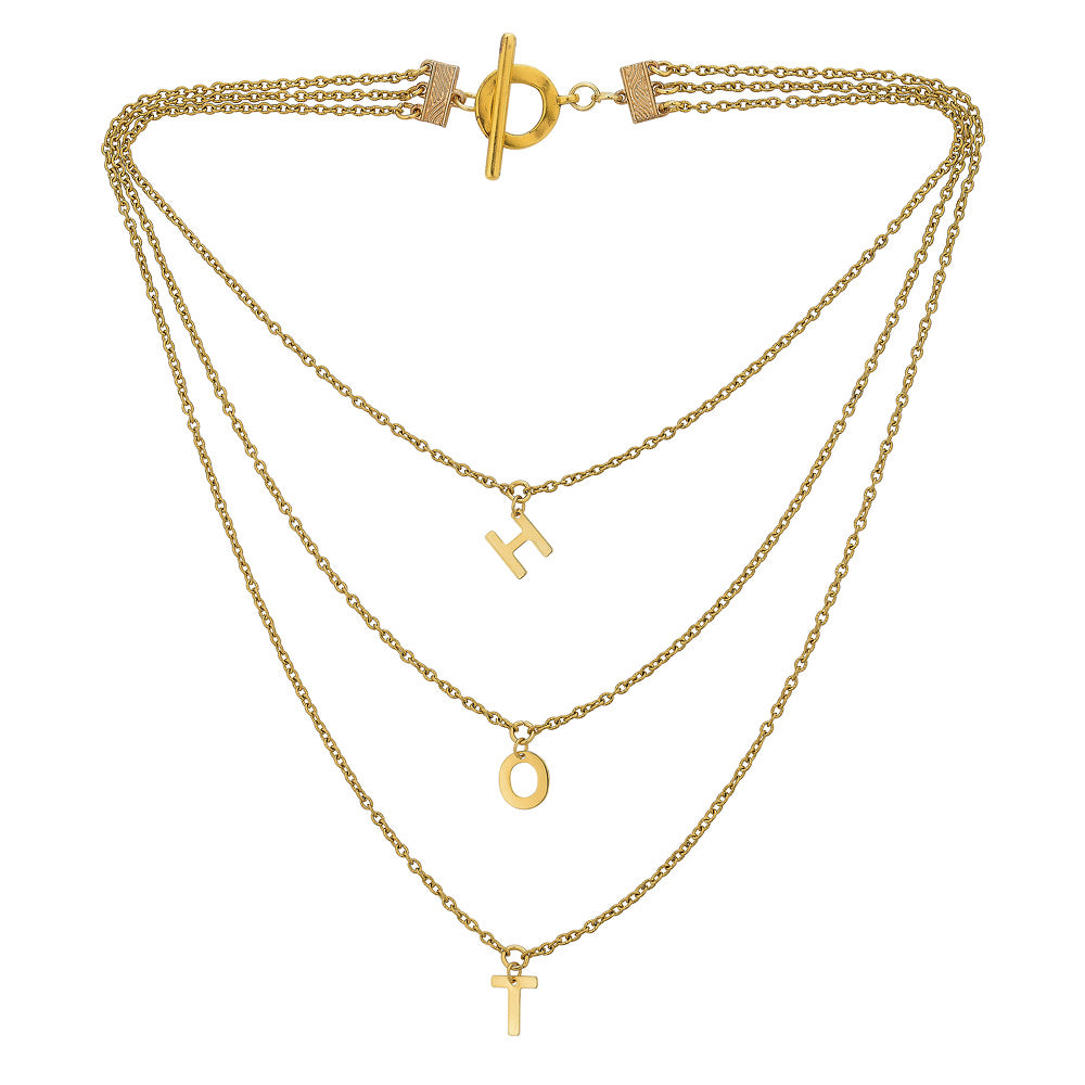 Chain Reaction Trio. Necklace | Chain Necklace Women | Chain Reaction Necklace - JaJaara